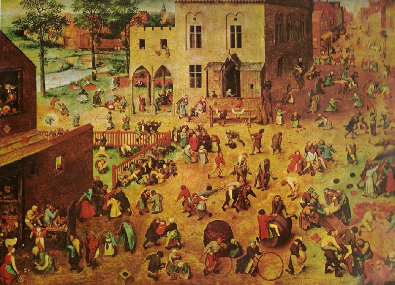 Pieter Bruegel barnens lekar. China oil painting art